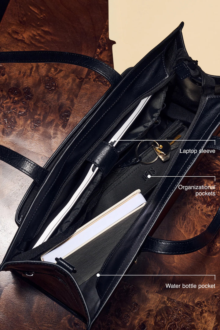 BÉIS 'The Work Tote' in Black Black Work Bag For Women & Laptop Tote Bag