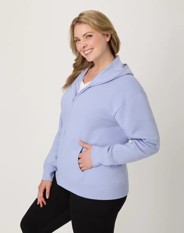Hanes EcoSmart Women's Full-Zip Hoodie Sweatshirt