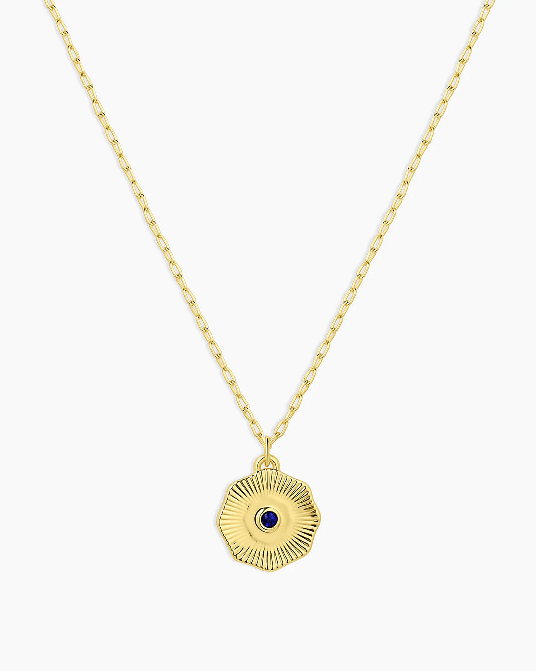 Women's gorjana Birthstone Coin Necklace 18k Gold