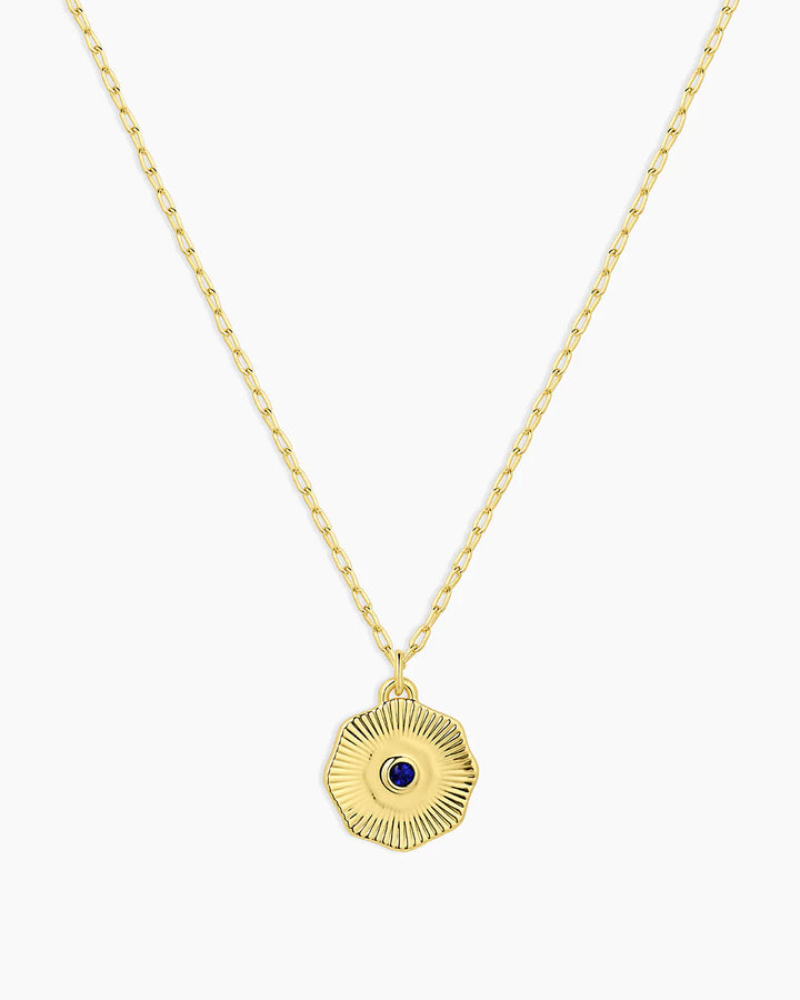 Women's gorjana Birthstone Coin Necklace 18k Gold
