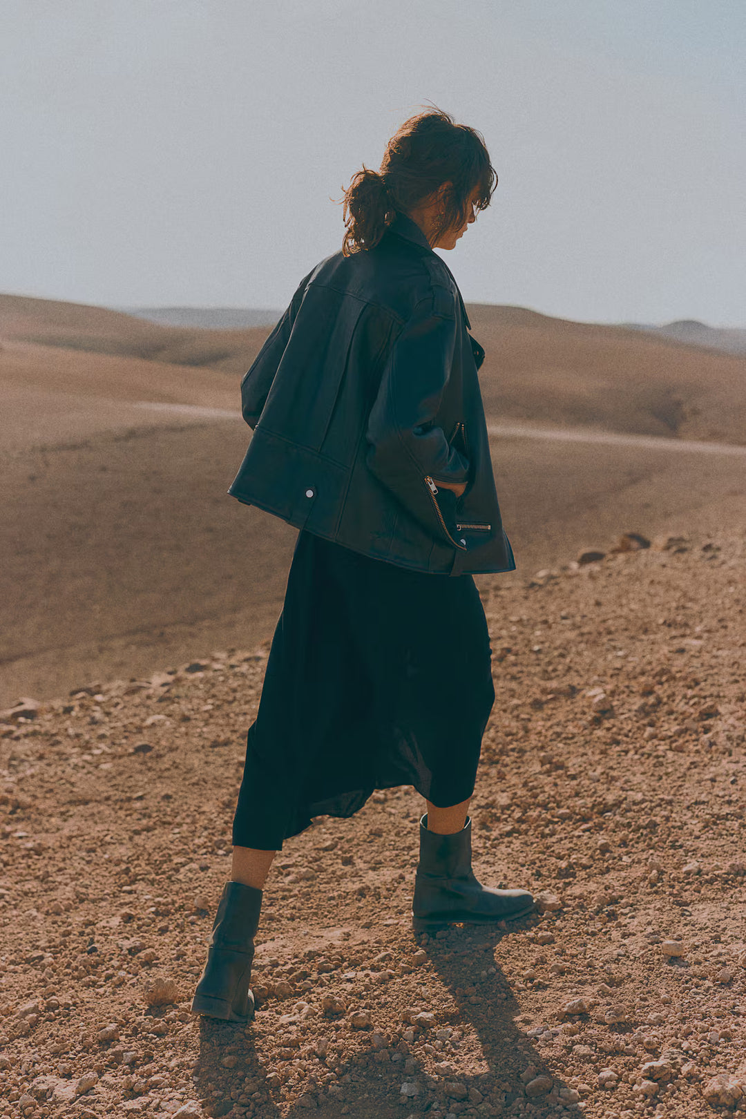 H&M Ladies Tie-Belt Shirt Dress