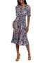 Women's London Times Side Tie Jersey Midi Dress