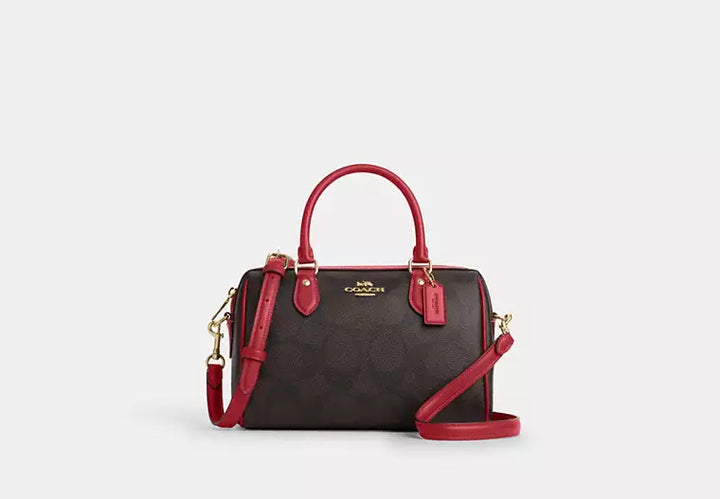 Coach Women's Rowan Satchel Bag in Signature Canvas