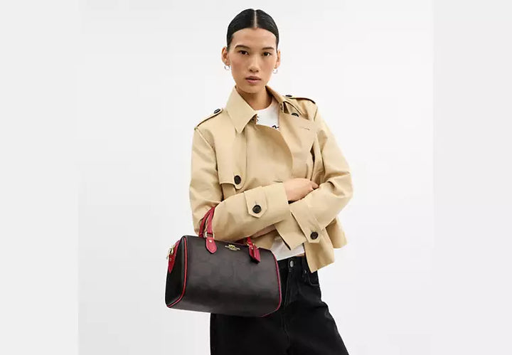 Coach Women's Rowan Satchel Bag in Signature Canvas