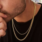 The GLD Shop 5mm Miami Cuban Chain + 2mm Rope Chain Bundle