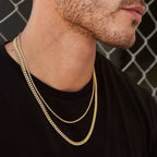The GLD Shop 5mm Miami Cuban Chain + 2mm Rope Chain Bundle