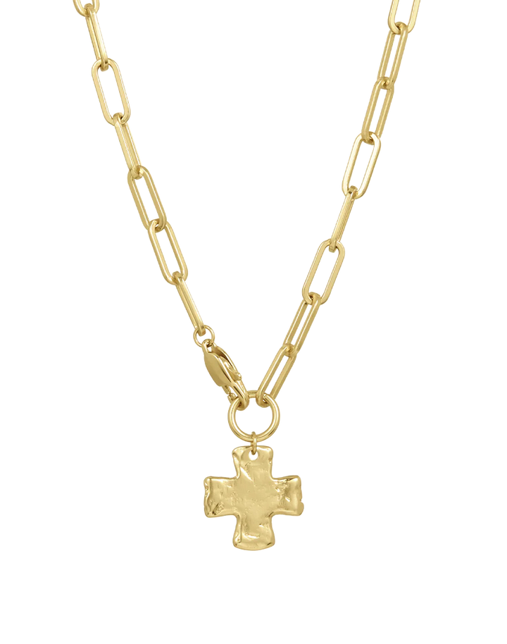 James Michelle Chunky Cross Chain Necklace