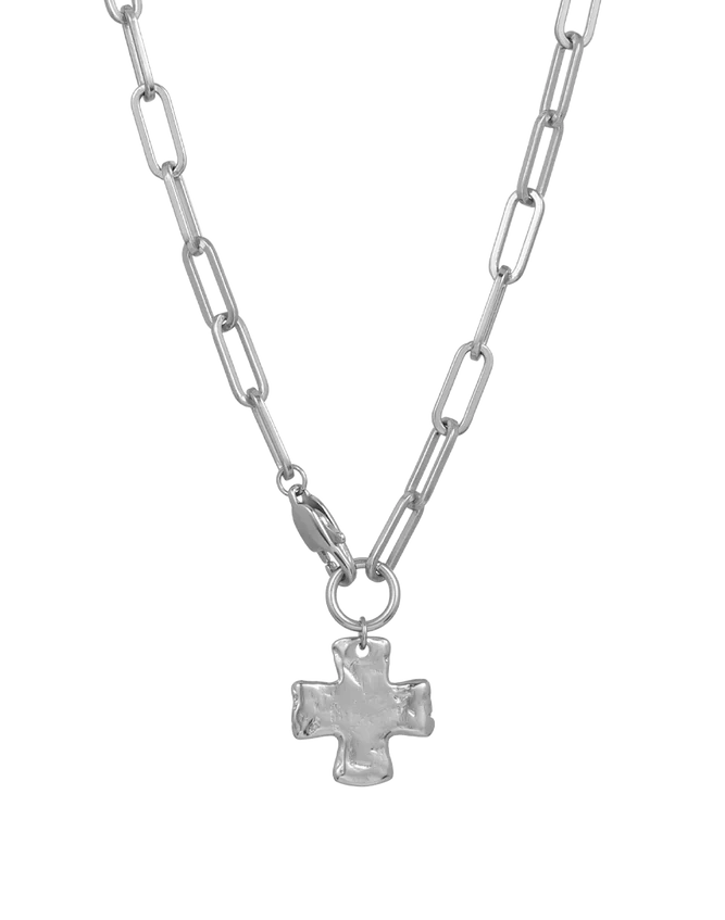 James Michelle Chunky Cross Chain Necklace