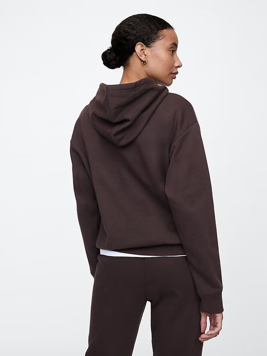 Women's Gap Logo Hoodie Turkish Coffee