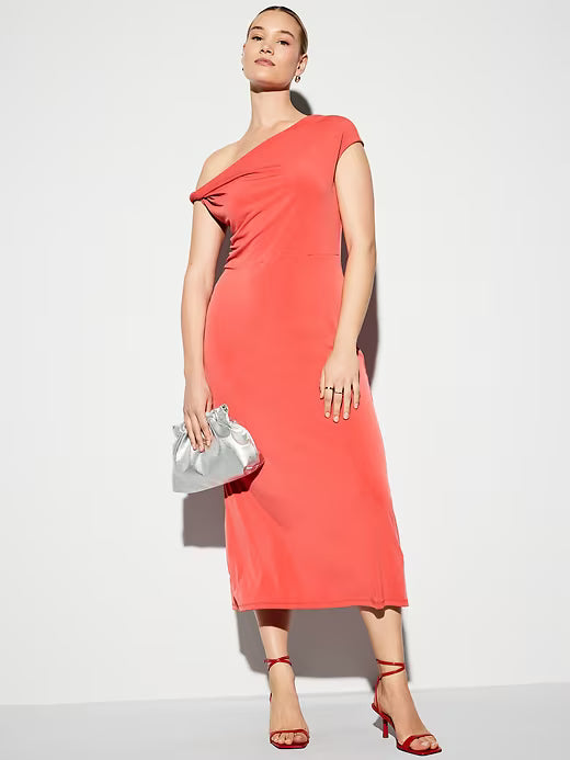 Old Navy Women's The Occasion One-Shoulder Midi Dress
