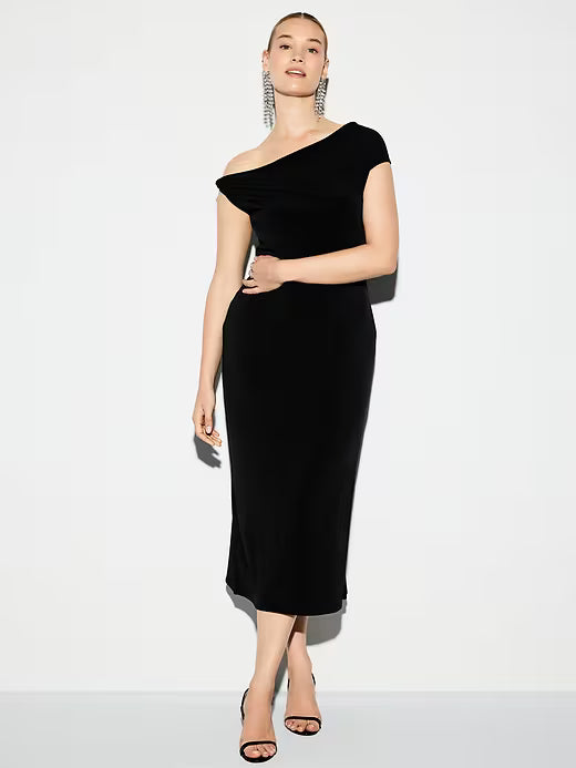 Old Navy Women's The Occasion One-Shoulder Midi Dress