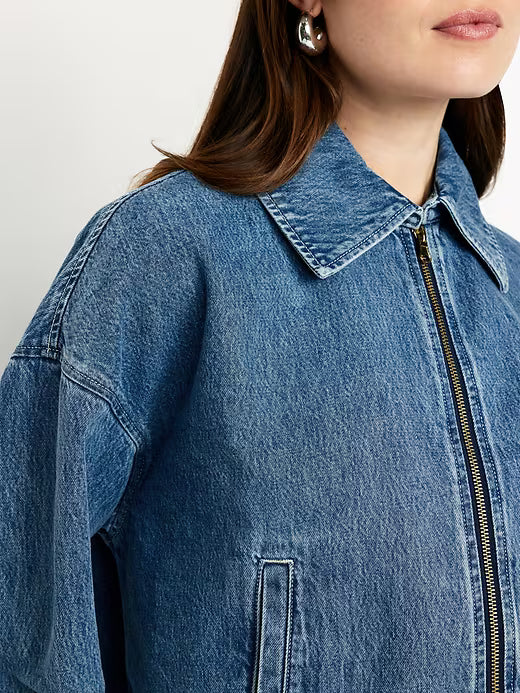 Old Navy Women's Harrington Zip Jacket