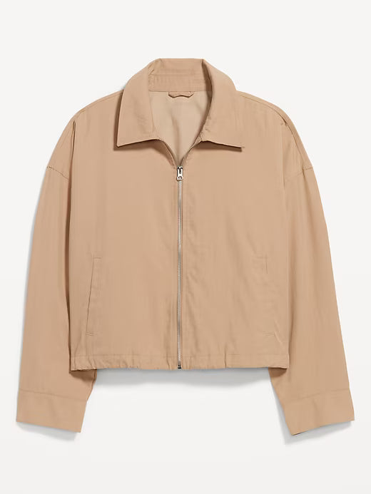 Old Navy Women's Harrington Zip Jacket