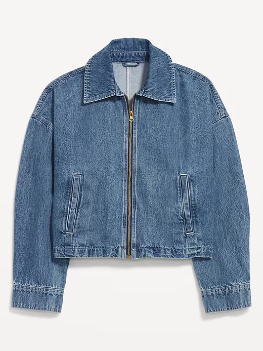 Old Navy Women's Harrington Zip Jacket