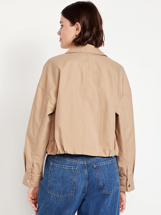 Old Navy Women's Harrington Zip Jacket