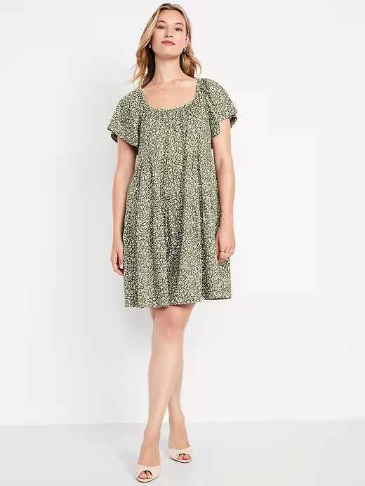 Old Navy Women's Tiered Mini Swing Dress