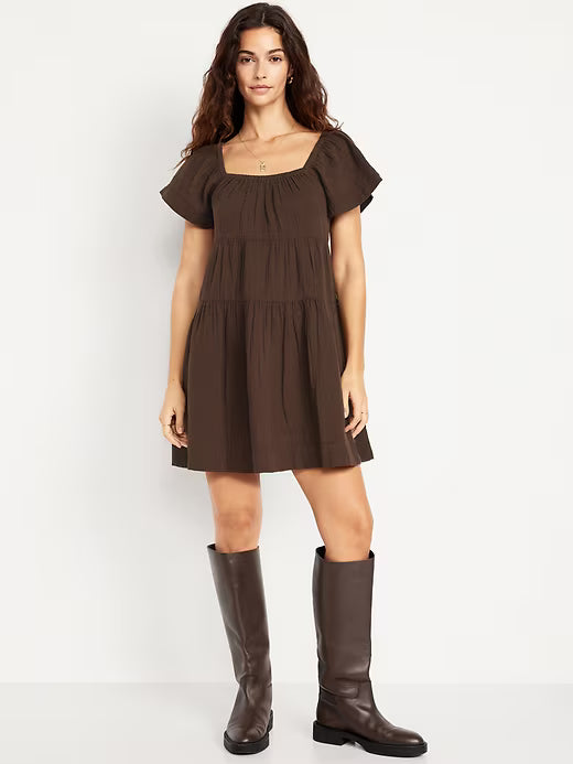 Old Navy Women's Tiered Mini Swing Dress