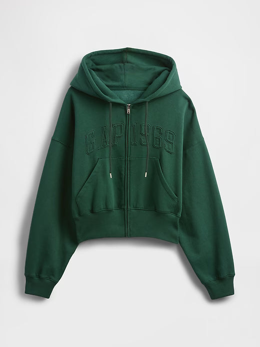 Gap VintageSoft Full-Zip Wedge Hoodie