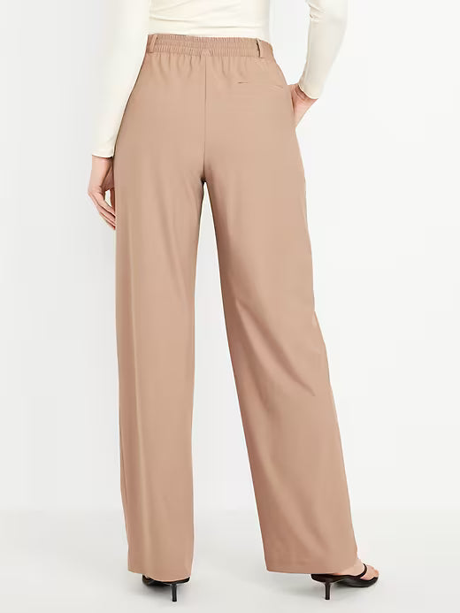 Old Navy Women's High-Waisted Sleektech Trouser Pants