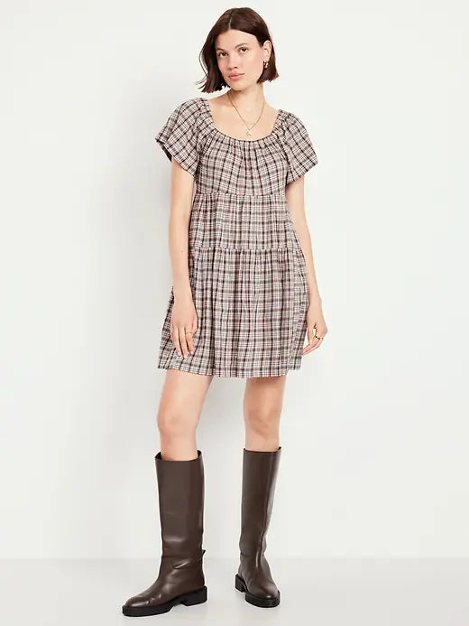 Old Navy Women's Tiered Mini Swing Dress
