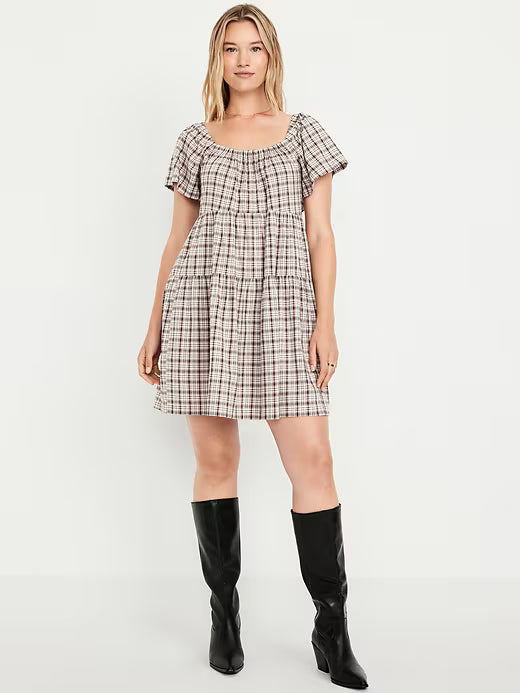 Old Navy Women's Tiered Mini Swing Dress