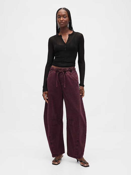 Gap Women’s Mid Rise Ultrasoft Easy Horseshoe Jeans