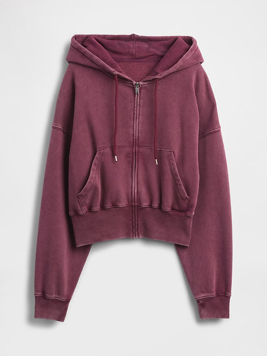 Gap VintageSoft Full-Zip Wedge Hoodie