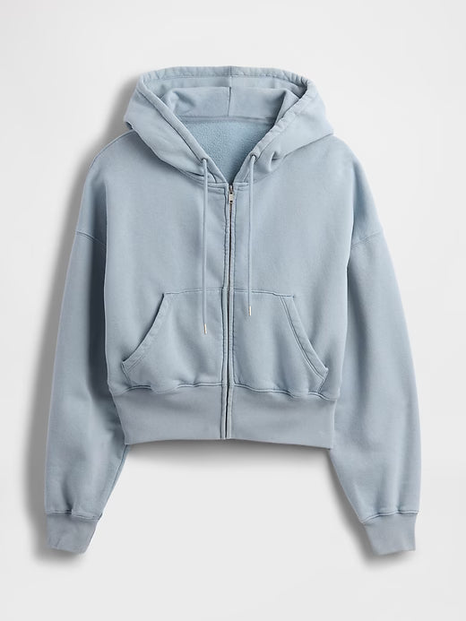 Gap VintageSoft Full-Zip Wedge Hoodie