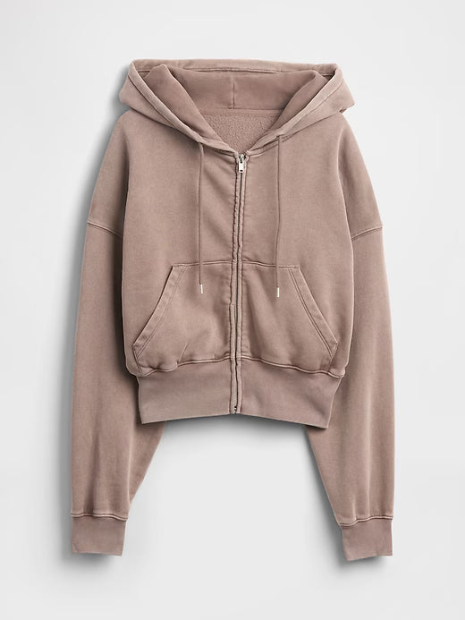 Gap VintageSoft Full-Zip Wedge Hoodie