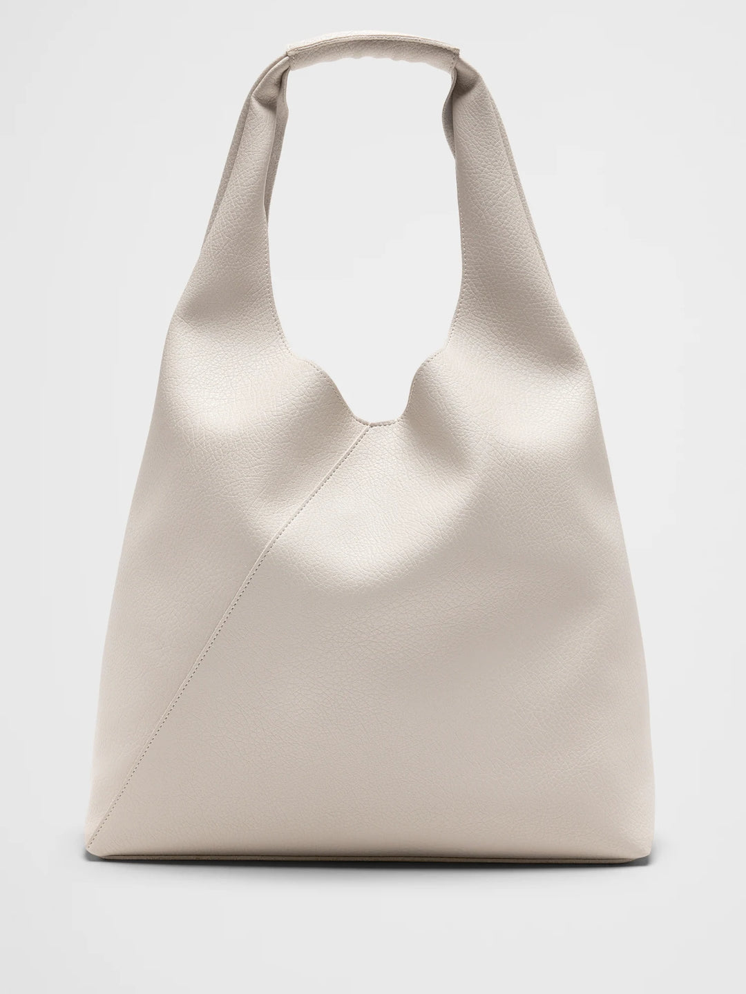 Women's Vegan Leather Slouchy Tote Black Regular Size One Size