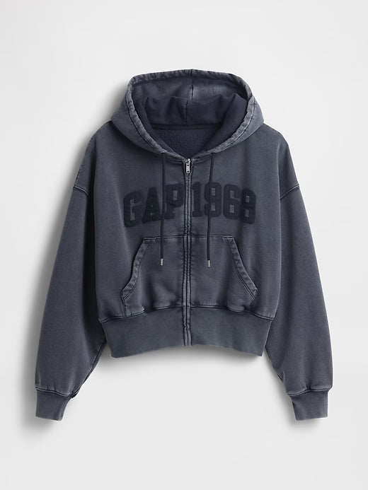 Gap VintageSoft Full-Zip Wedge Hoodie