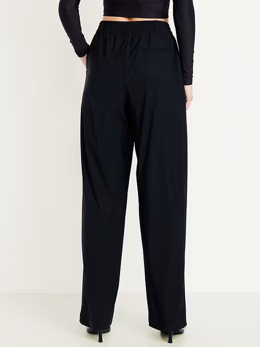 Old Navy Women's High-Waisted Sleektech Trouser Pants