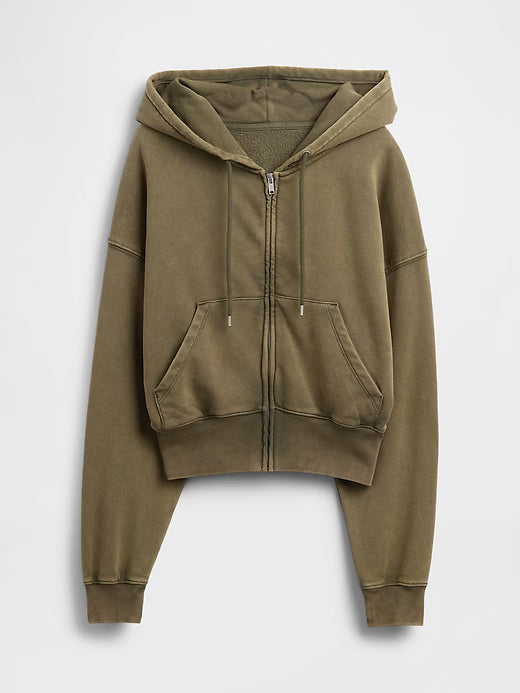 Gap VintageSoft Full-Zip Wedge Hoodie