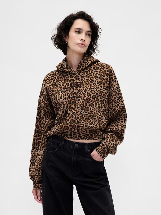 Women's Vintagesoft Crop Logo Hoodie