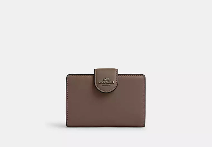 Coach Women's Medium Corner Zip Wallet in Signature Canvas