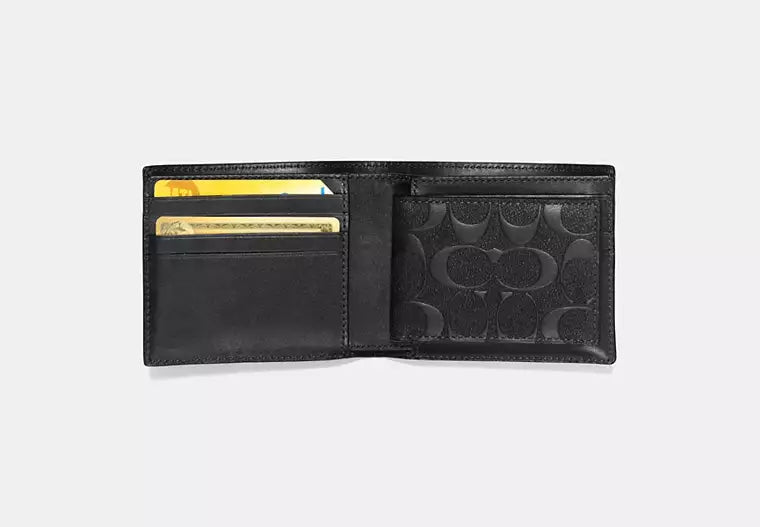 Coach  Men's Outlet 3 In 1 Wallet In Signature Leather