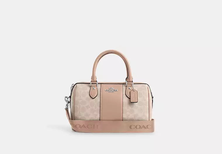 Coach Women's Rowan Satchel Bag in Signature Canvas