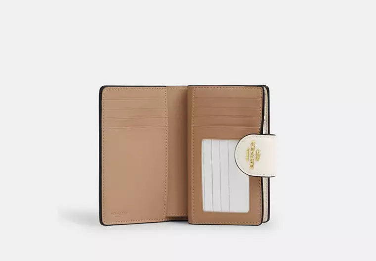 Coach Women's Medium Corner Zip Wallet in Signature Canvas