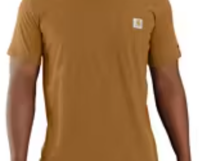 Mens Force Relaxed Fit Midweight Short-Sleeve Pocket T-Shirt