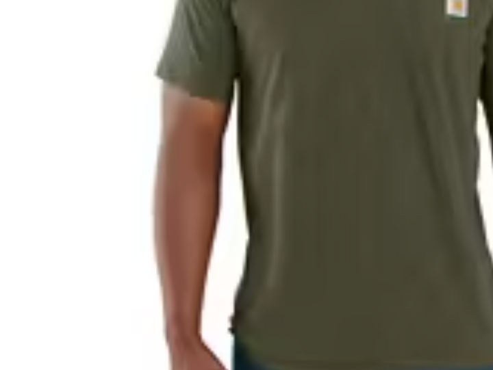 Mens Force Relaxed Fit Midweight Short-Sleeve Pocket T-Shirt