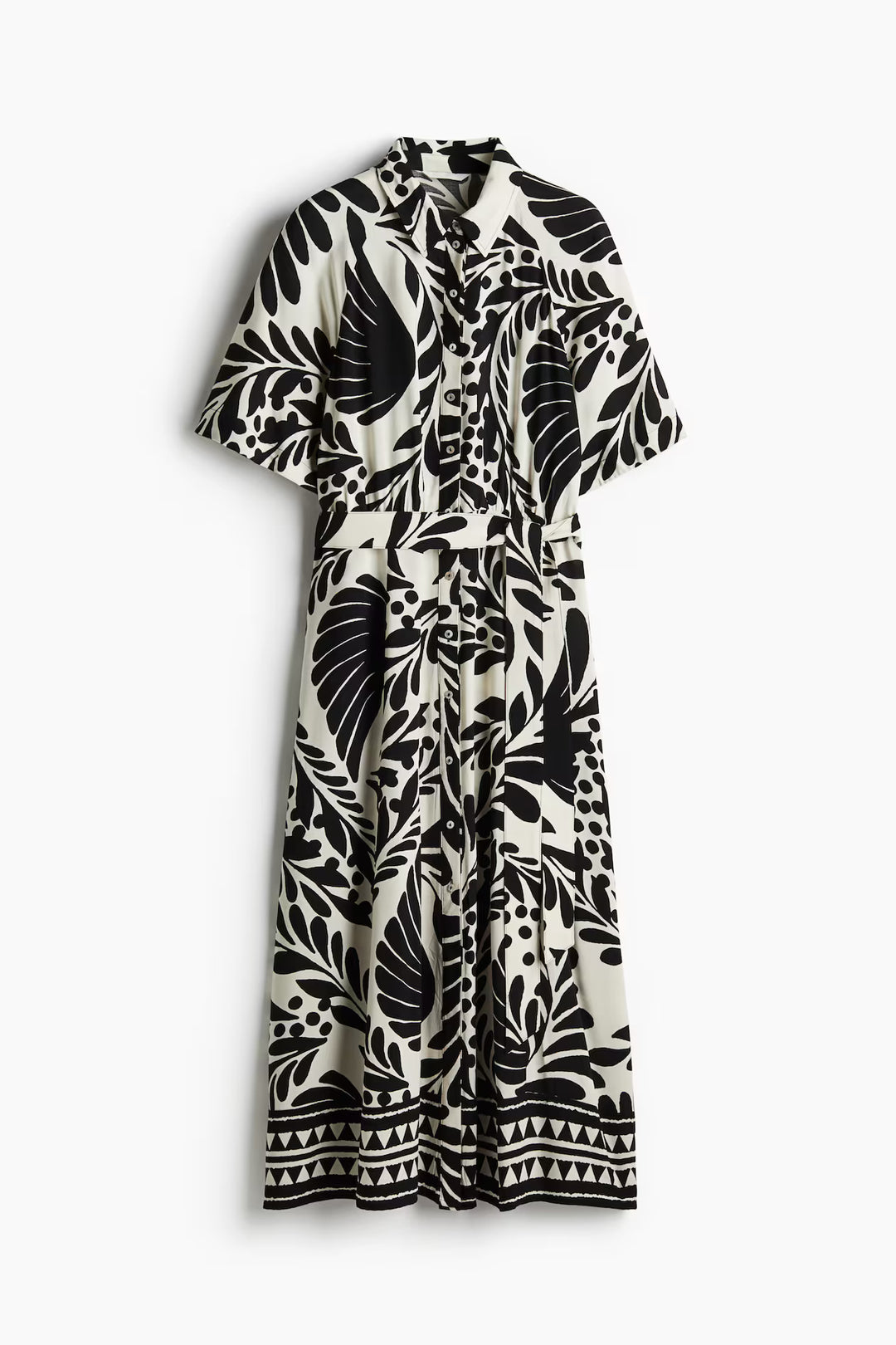 H&M Ladies Tie-Belt Shirt Dress