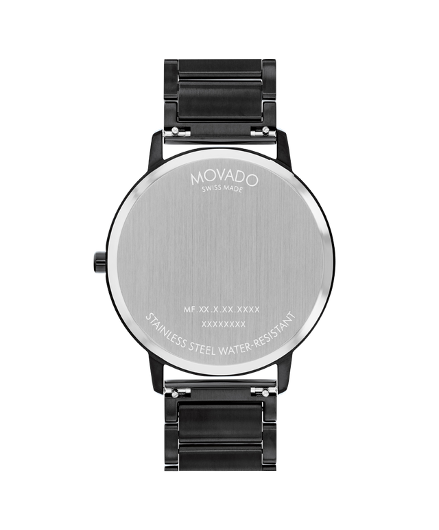 Movado Face Black Stainless Steel Watch