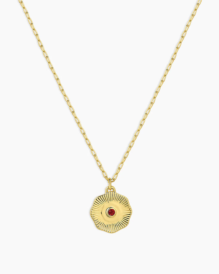Women's gorjana Birthstone Coin Necklace 18k Gold