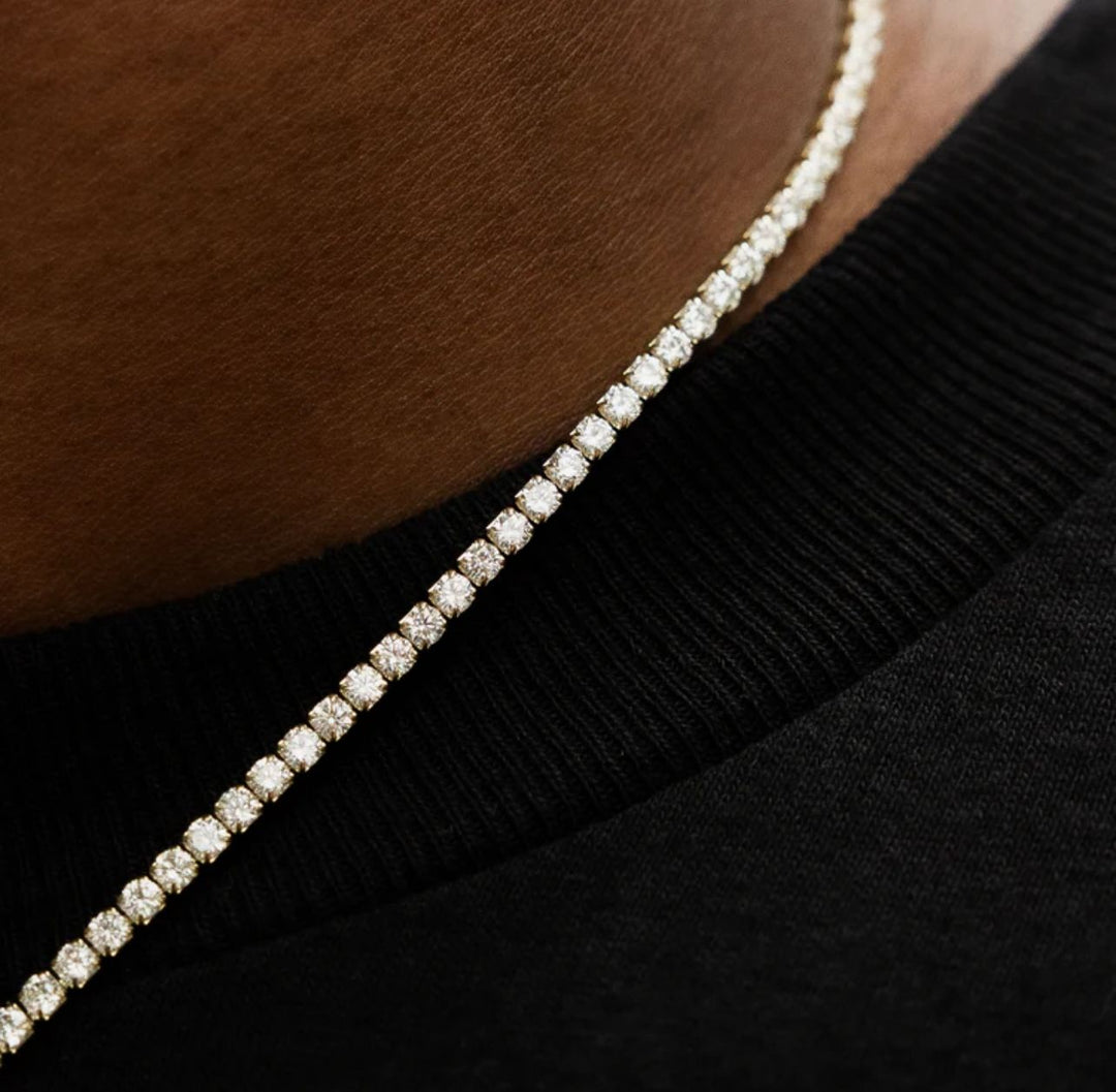 The GLD Shop Micro Tennis Necklace