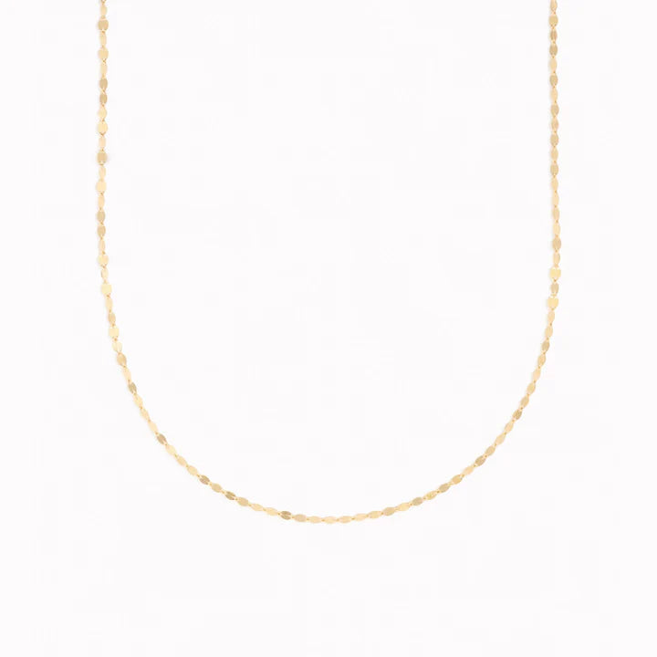 Linjer 14k Gold Petal Chain Necklace Womens