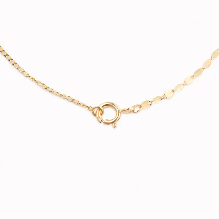 Linjer 14k Gold Petal Chain Necklace Womens