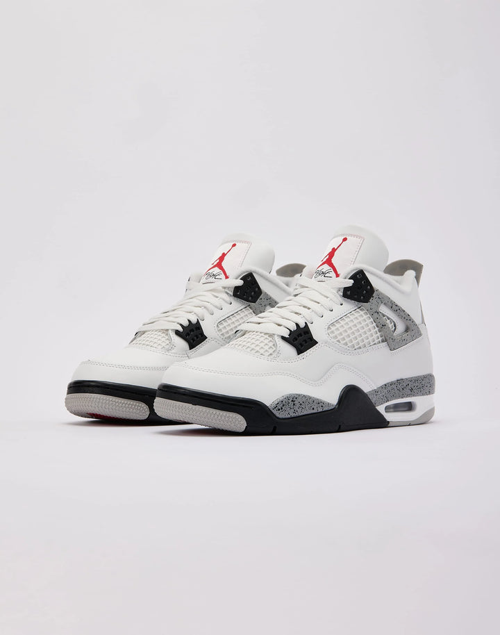 Nike Men's Jordan 4 Retro White Cement Shoes