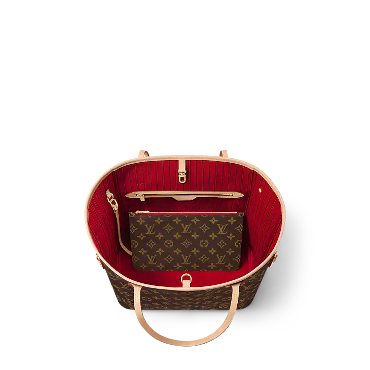 Louis Vuitton - Red Monogram Canvas Neverfull mm NM