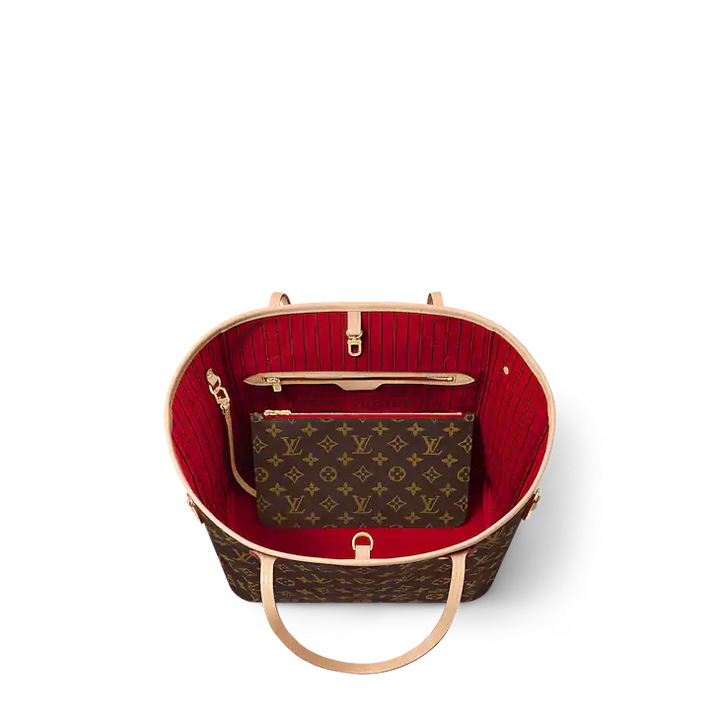 Louis Vuitton - Red Monogram Canvas Neverfull mm NM