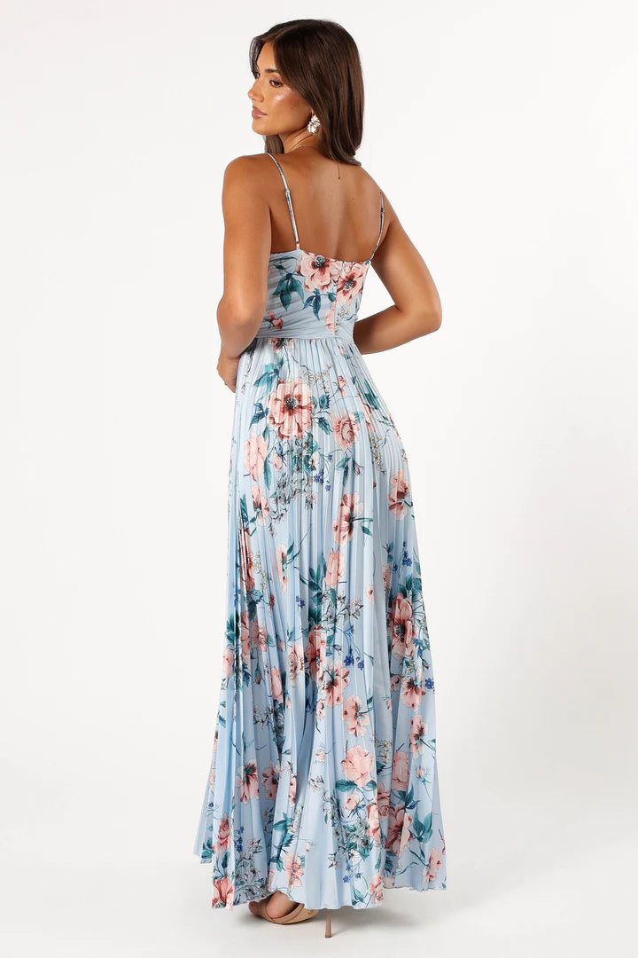 Petal & Pup Women's Naira Pleated Maxi Dress